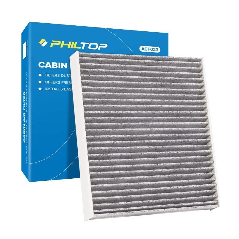 PHILTOP Cabin Air Filter Replacement for CF12157 Camry RAV4 Corolla RX350 Prius ES350 Avalon CX9 ES300h RX450h highlander etc Premium Cabin Filter with Activated Carbon Filter