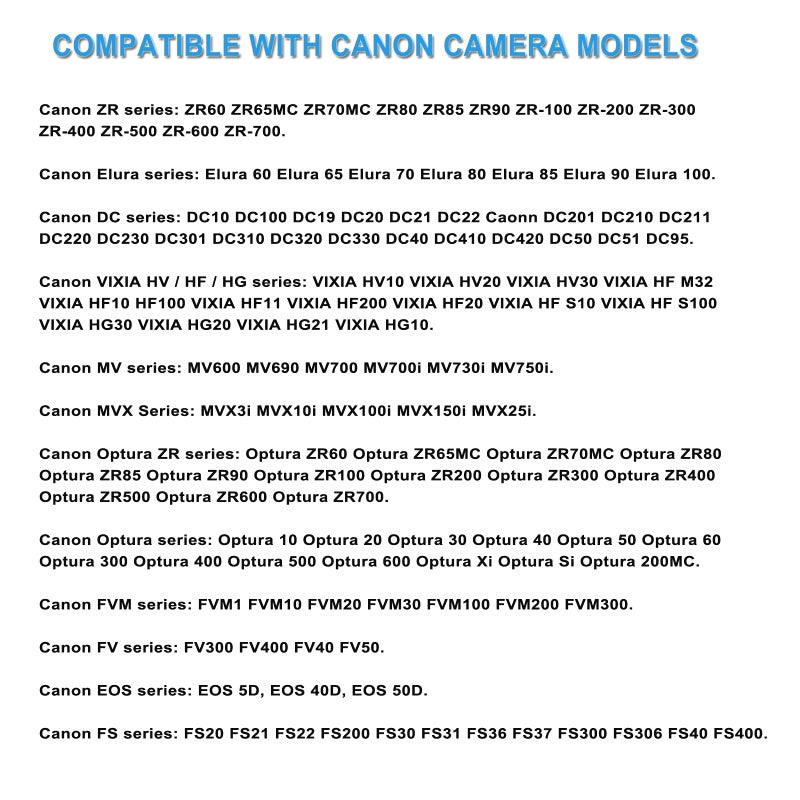 TKDY CA-570 Power Supply Adapter Camcorder Charger for Canon Vixia Camera, fit for Canon HV HF HG Series XA25 XA10 XA-20 XA30 XA-30 XA11, HF G20 G30 HF10 HF100 HG20 HG21 HG31 HV10 HV20 HV30. - Image 2