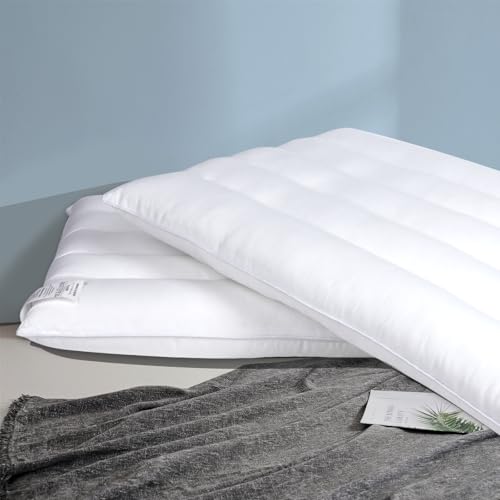 MINUPWELL Ultra Flat Pillows for Sleeping Thin, 2.5" Height Ultra Thin Pillows, Slim Bed Pillows for Stomach Sleeper, Standard Size -18x26 in - 7D Fiber - 1 PC - Image 2
