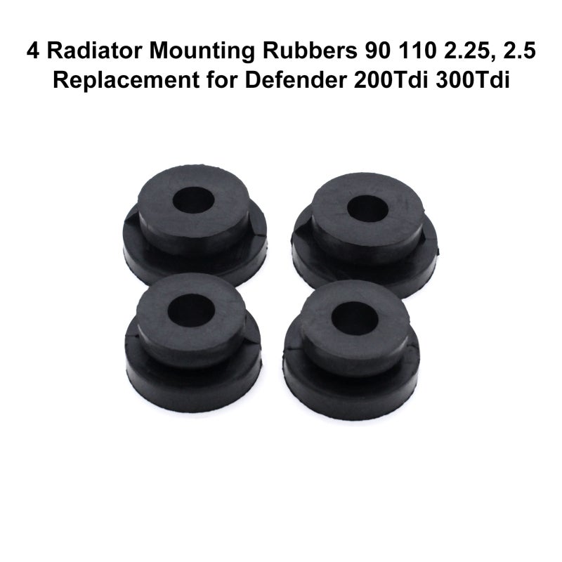 Radiator Mounting Rubbers Black 4-Pack Direct Replacement For Old Parts Radiator Rubber Mount - Quality Durable Material Radiator Upper Mounting Rubbers for Defender 200Tdi 300Tdi - Image 3
