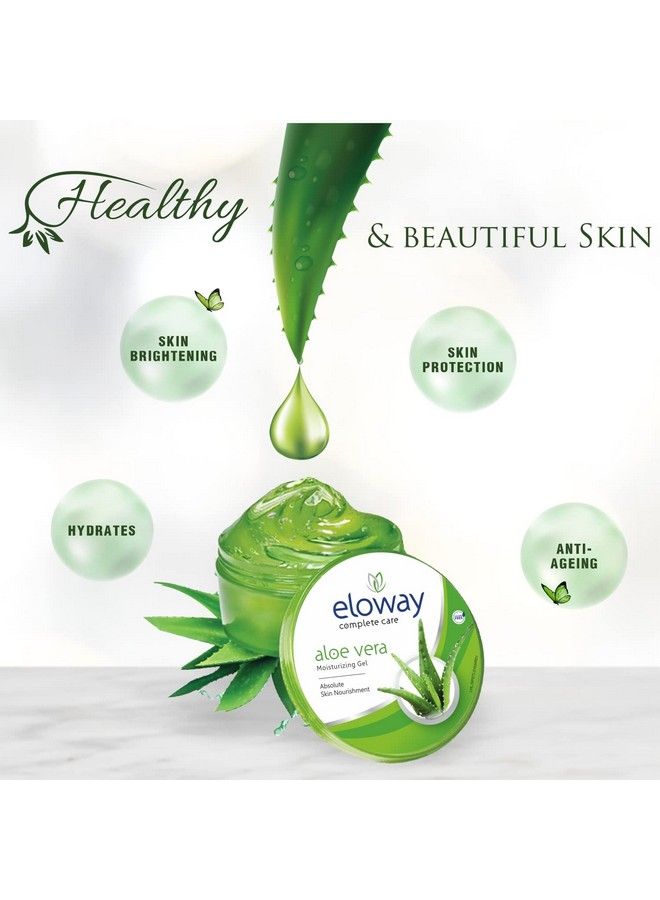 Eloway Aloevera Gel For All Skin & Hairs Type;100% Vegan;Multipurpose Gel;Enriched With Glycerin For Sliky Smooth Skin;Paraben Free;Uv Protection100Gm Each(Pack Of 3) - Image 5