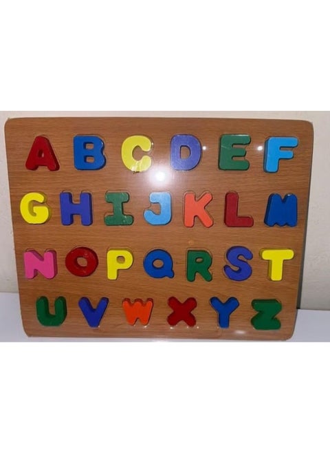 Wooden letters puzzle