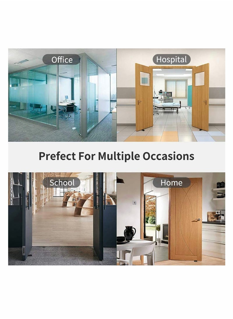 KASTWAVE Door Stopper 5 Pack Rubber Door Stopper Anti-Slip Removable Door Wedge Door Stopper for Home School Hospital Heavy Duty Security Door Stopper, Non-Scratching Door Stop(Transparent and Black)  - Image 5