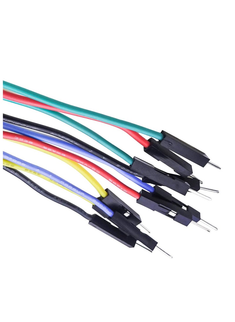 SYOSI - Mini Grabber Test Hooks to Breadboard Male Jumper Wires Soft Flexible Silicone Test Leads for Electrical Testing - Image 1