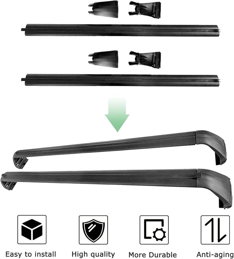 MATMACRO Hard Top Roof Rack Cross Bars for Jeep Wrangler JK JL Gladiator JT (2007-2022) - Image 2