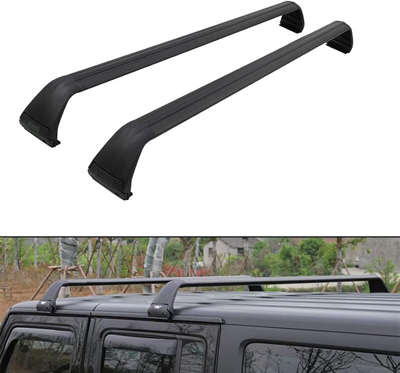 MATMACRO Hard Top Roof Rack Cross Bars for Jeep Wrangler JK JL Gladiator JT (2007-2022) - Image 1