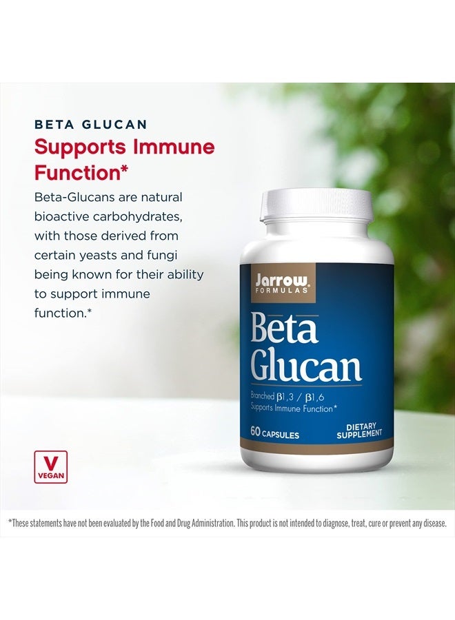 jarrow formulas Beta Glucan 250 mg - 60 Capsules - Immune Function Support Dietary Supplement - High-Purity Extract - Patented Preparation - 60 Servings - Image 3