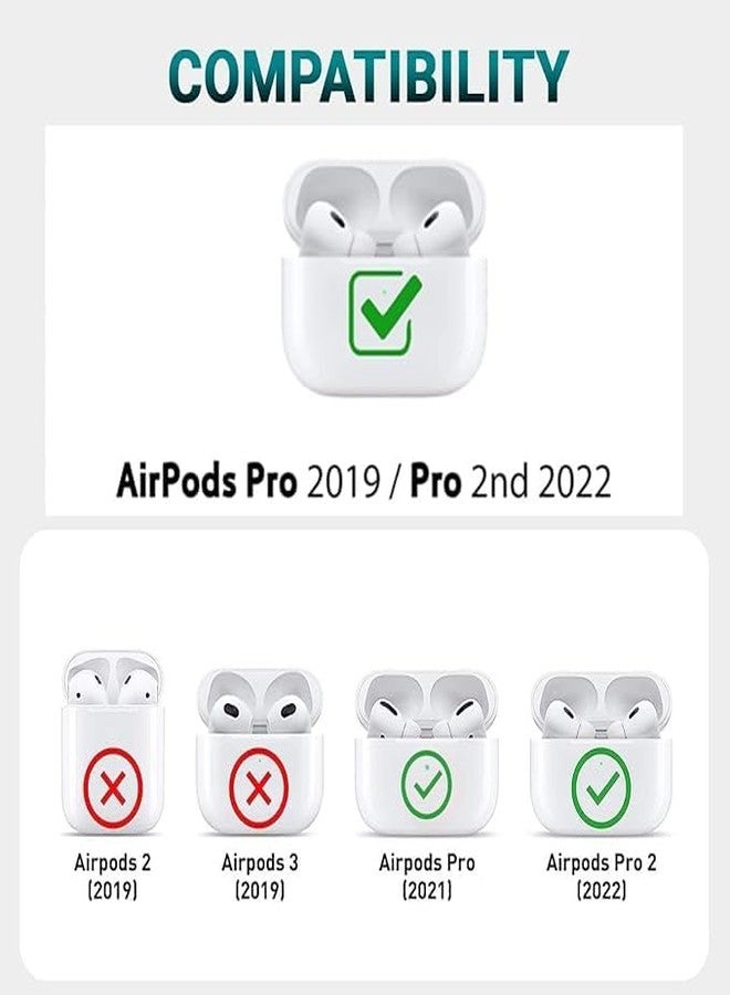 EMOH ROCED Compatible for AirPods Pro 2 Case with Cleaner Kit, Protective, Supports Wireless Charging Cover for AirPods Pro 1st/2nd Generation (2022/2019) (Hello Kitty) - Image 3