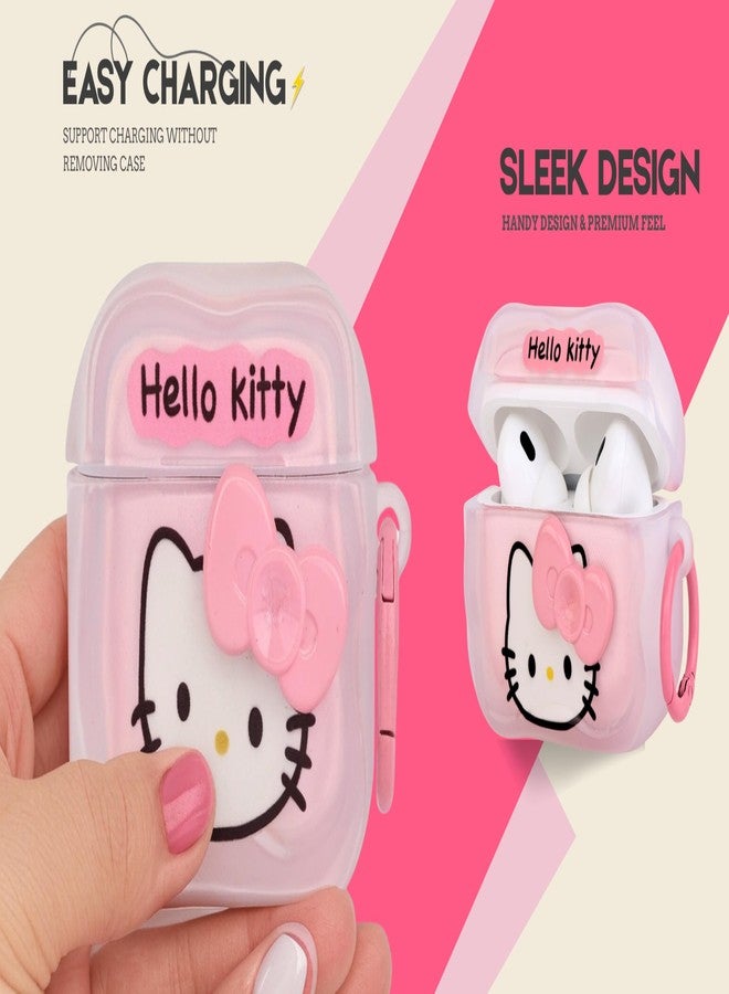 EMOH ROCED Compatible for AirPods Pro 2 Case with Cleaner Kit, Protective, Supports Wireless Charging Cover for AirPods Pro 1st/2nd Generation (2022/2019) (Hello Kitty) - Image 2