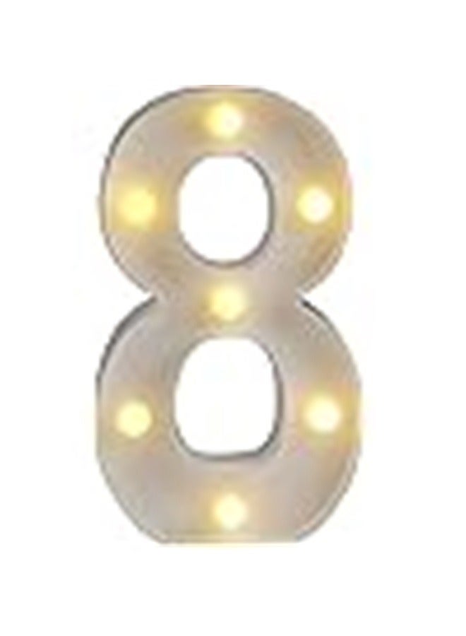 LED Marquee Sign Light Up Letters, Alphabet Light Up Letters Sign, Battery Powered LED Letter Lights for Night Light, Wedding, Party (Number 8) - Image 4