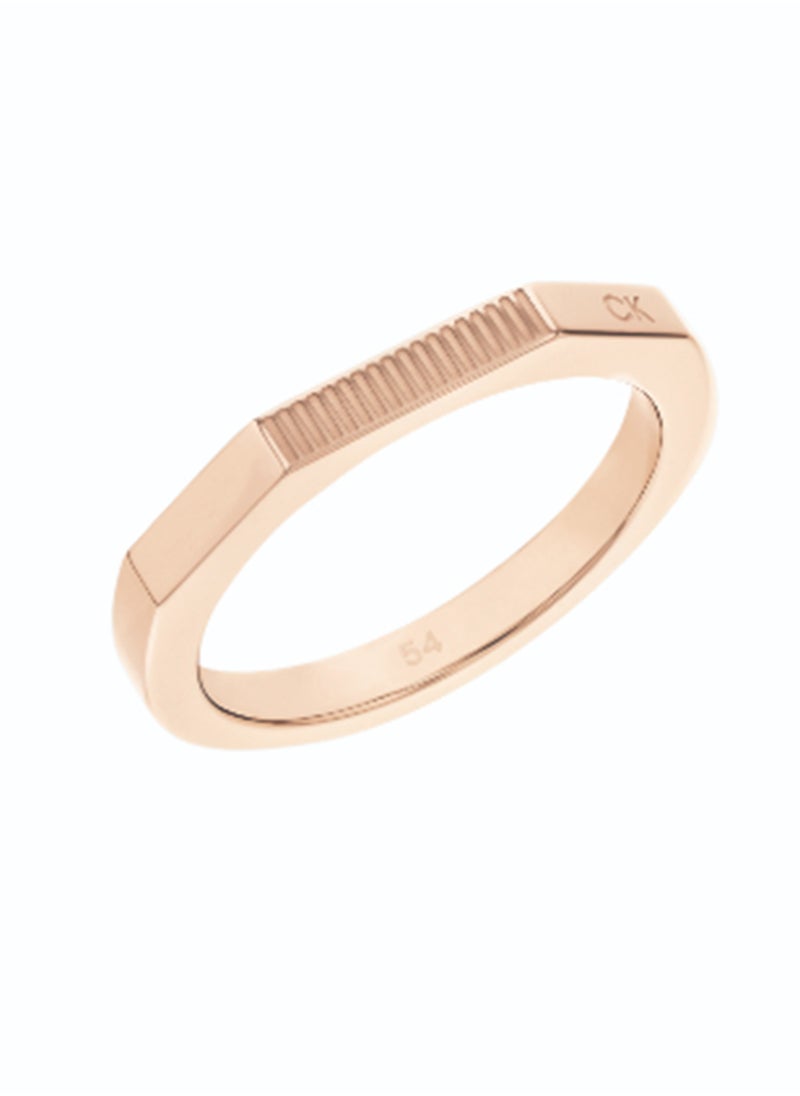 CALVIN KLEIN - CALVIN KLEIN JEWELRY FACETED BAR FAMILY WOMENS RING - 35000189C - Image 1