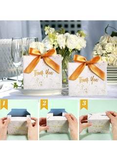 Oasisgalore 30-Pack 4.5x3.9x1.8 Inch Small Thank You Gift Bags with Bow Ribbon, for Parties, Birthdays, Weddings  - Image 3