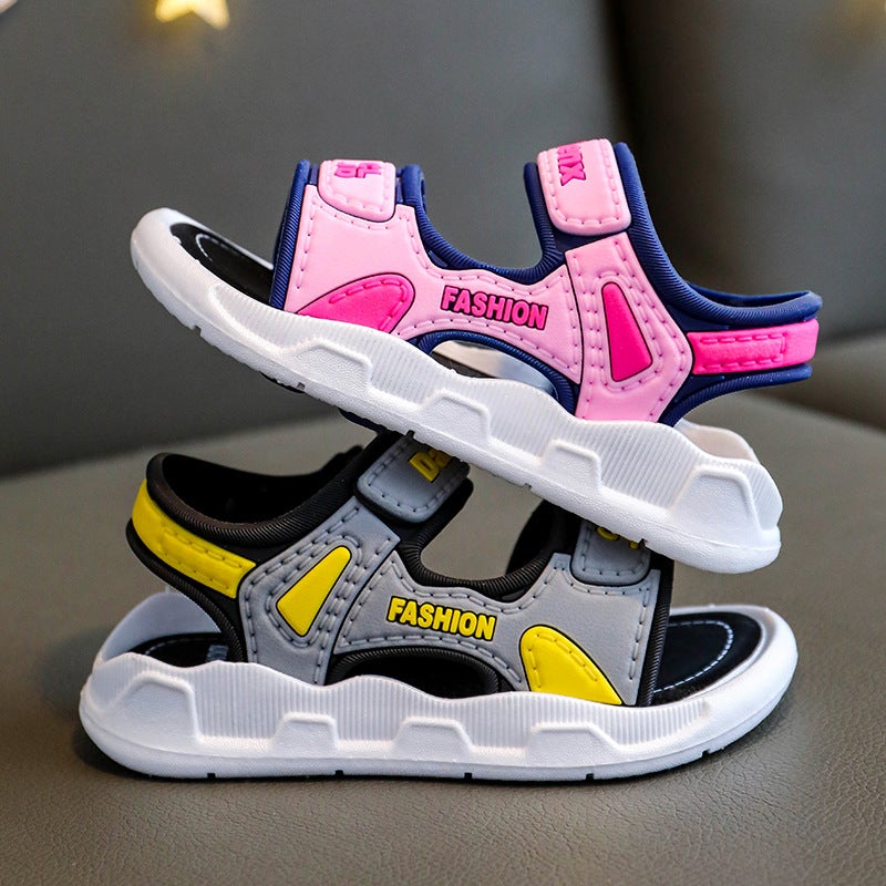 Girls Sandals Summer 2022 New Soft Sole Anti-Slip Fashion Medium And Large Children Princess Children'S Girls Beach Shoes - Image 3