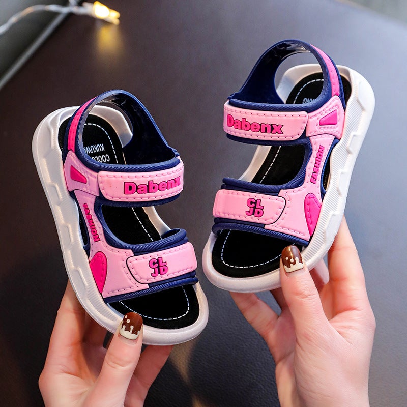 Girls Sandals Summer 2022 New Soft Sole Anti-Slip Fashion Medium And Large Children Princess Children'S Girls Beach Shoes - Image 2