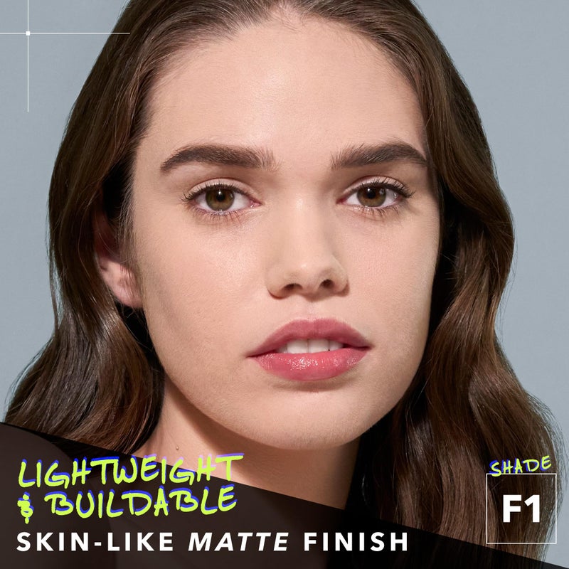COVER FX Power Play Foundation - Shade L1 - Buildable Full Coverage - Waterproof Sweat-Proof Transfer-Proof - Natural Matte Finish - All Skin Types - Image 2