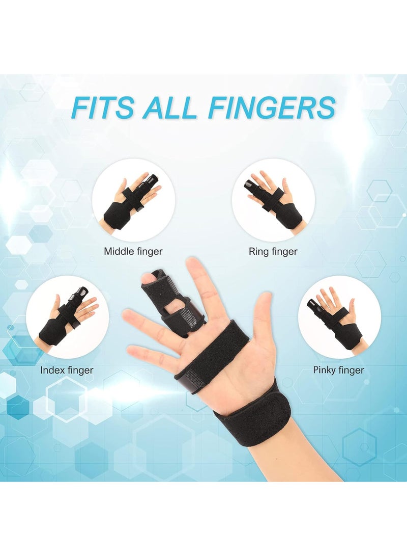 Finger Splint, Trigger Finger Splint for Right and Left Hand, For Single Finger and Double Finger, Straightening Dislocated Fingers and Releasing Arthritis Pain - Image 3