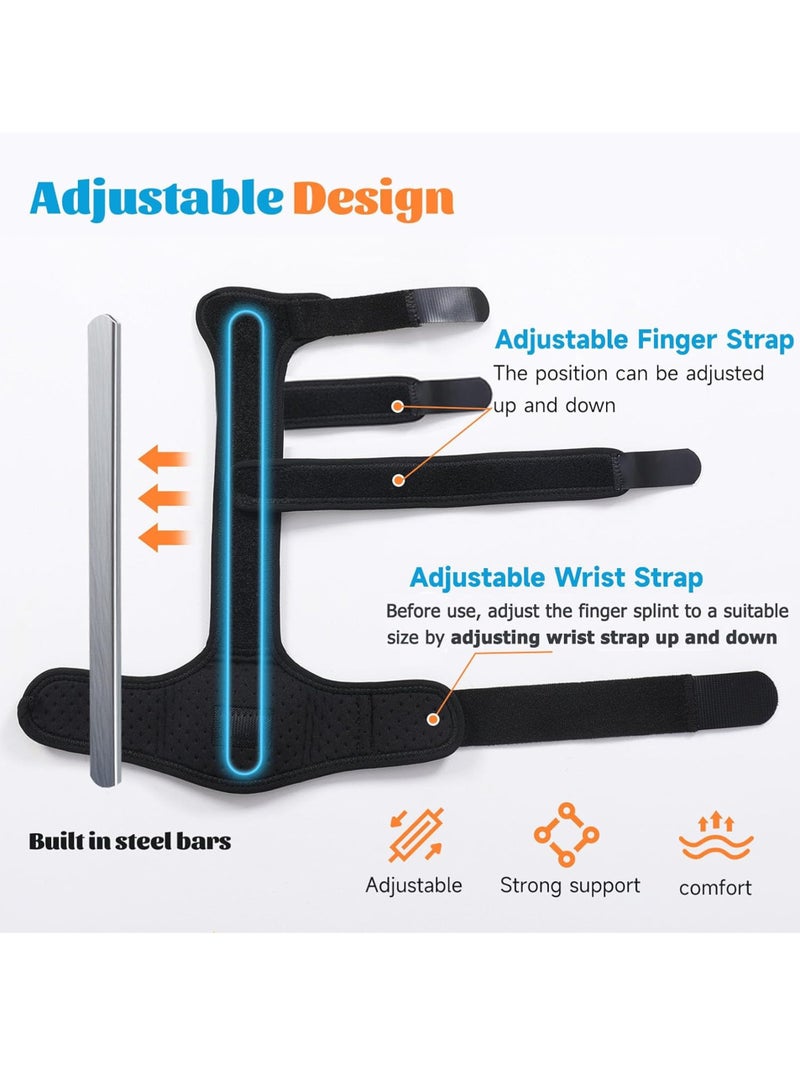 Finger Splint, Trigger Finger Splint for Right and Left Hand, For Single Finger and Double Finger, Straightening Dislocated Fingers and Releasing Arthritis Pain - Image 4
