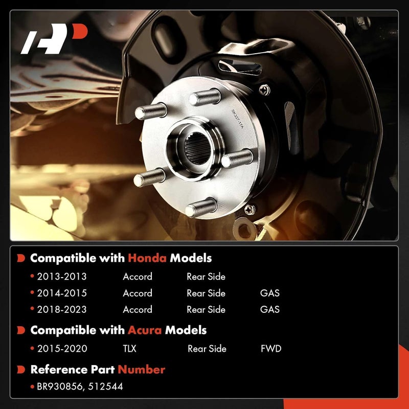 A-Premium Rear Wheel Bearing and Hub Assembly Set - Image 2