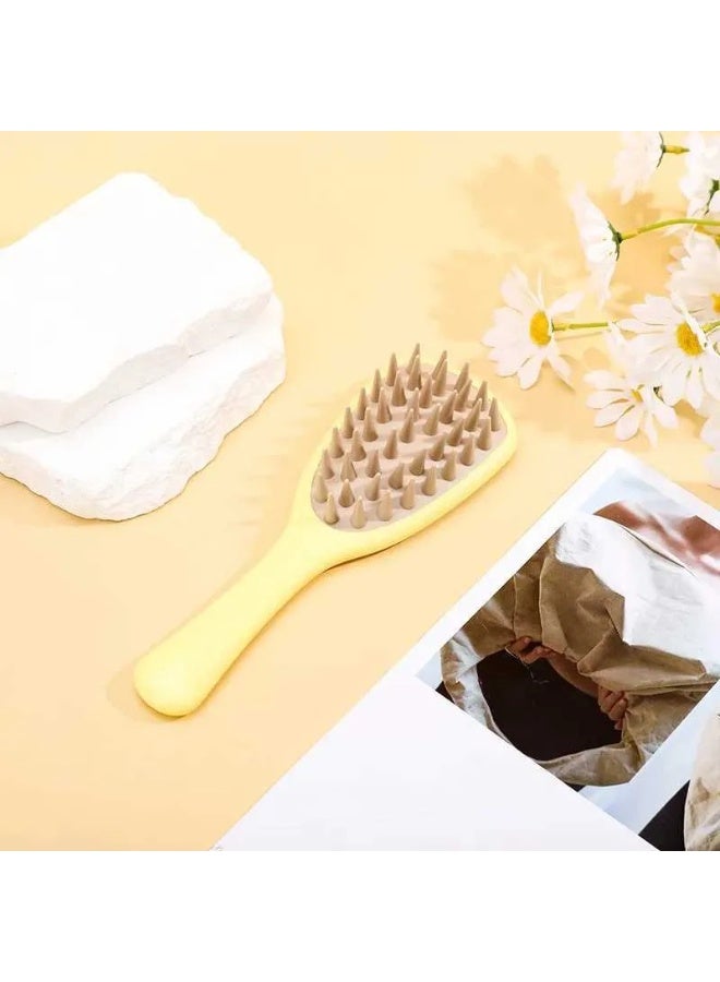 Scalp Massager, Shampoo Brush Soft Silicone Bristles Head Massager, Hair Scrub Brush for Wet and Dry Hair, Scalp Exfoliator, Reduce Dandruff, Massage Scalp (Random Color) - Image 2