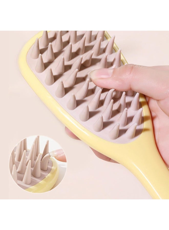Scalp Massager, Shampoo Brush Soft Silicone Bristles Head Massager, Hair Scrub Brush for Wet and Dry Hair, Scalp Exfoliator, Reduce Dandruff, Massage Scalp (Random Color) - Image 5