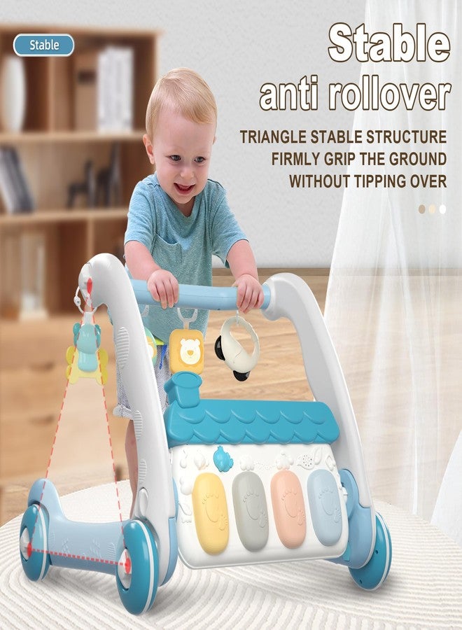 Caterbee 2 in 1 Baby Piano Play Mat & Standing Toy with musicial and Light (Blue) - Image 3