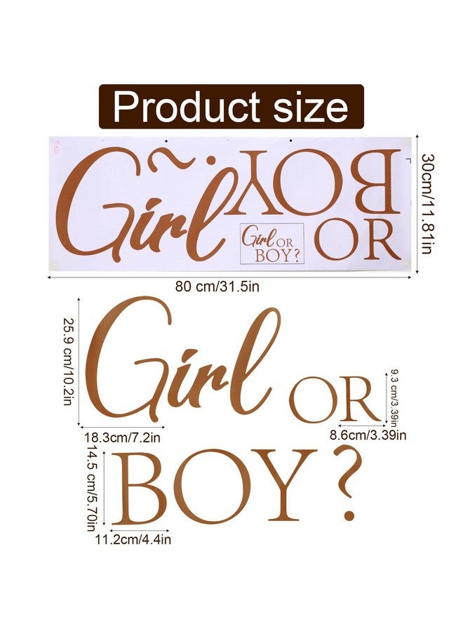 XIHIRCD Girl or Boy Gender Reveal Decal, Baby Shower Party Decal Sign Boy or Girl Gender Reveal Decorations Baby Gender Reveal Welcome Sign for Party Decoration Supply - Image 2