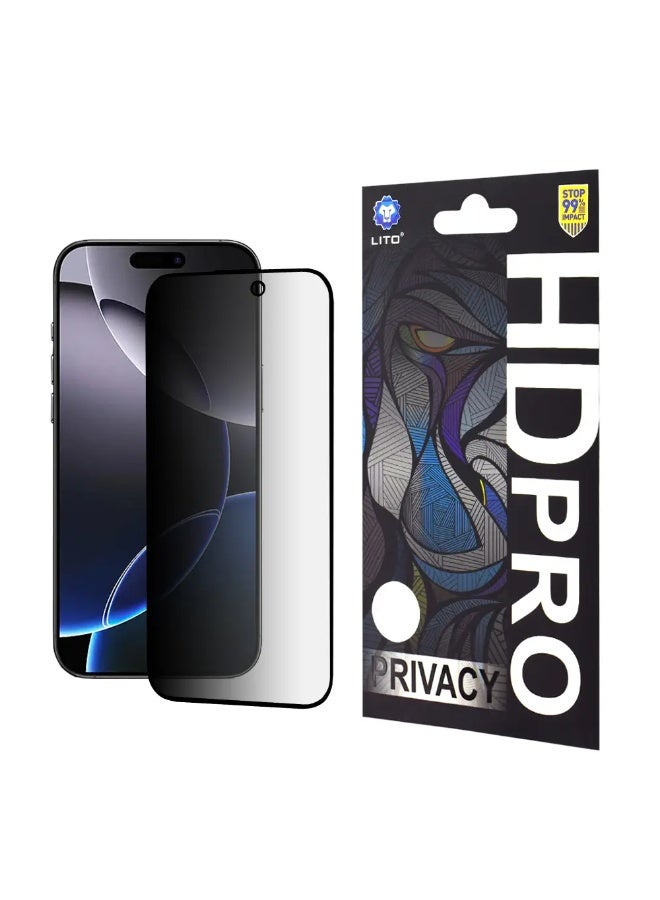 Lito 360° Privacy Screen Protector for iPhone 16 Pro Max – Full Coverage, Anti-Spy, Scratch Resistant, HD Clarity - Image 1