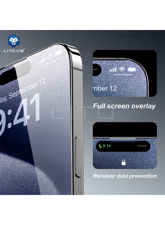 Lito 360° Privacy Screen Protector for iPhone 16 Pro Max – Full Coverage, Anti-Spy, Scratch Resistant, HD Clarity - Image 4