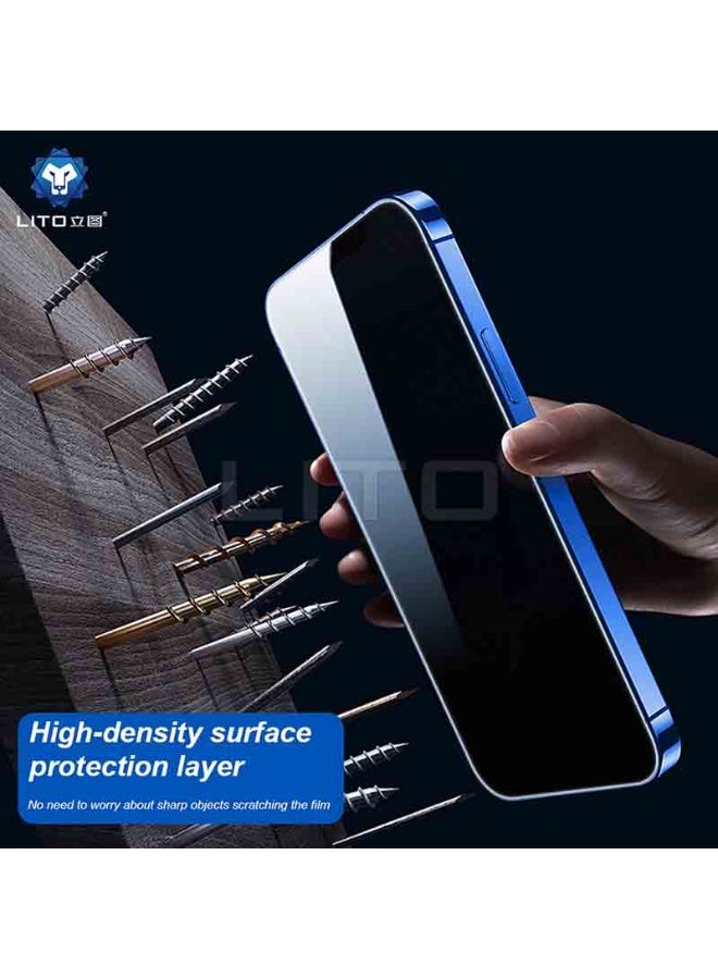 Lito 360° Privacy Screen Protector for iPhone 16 Pro Max – Full Coverage, Anti-Spy, Scratch Resistant, HD Clarity - Image 5