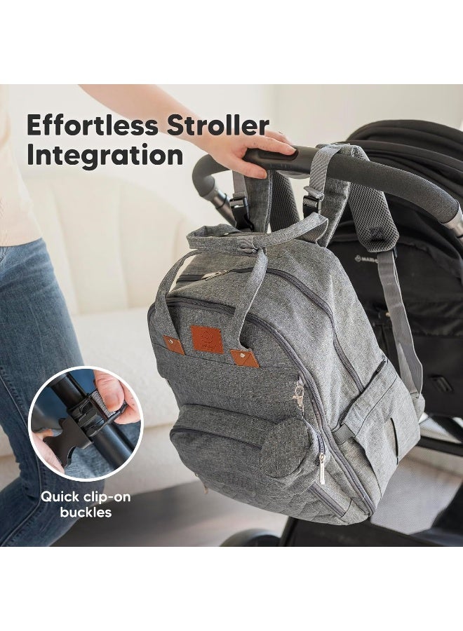 KeaBabies Diaper Bag Backpack - Large Baby Diaper Bag with Changing Pad - Image 5