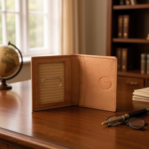 LB LEATHERBOSS Business Card Holder (Tan) - Image 4