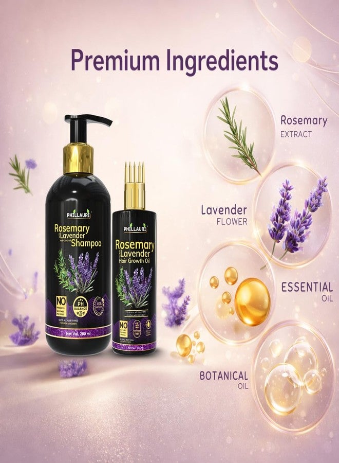 Phillauri مجموعة زيت وشامبو إكليل الجبل للعناية اليومية بالشعر | روتين شعر ناعم وسهل التصفيف | مناسب لجميع أنواع الشعر، للرجال والنساء - Image 2