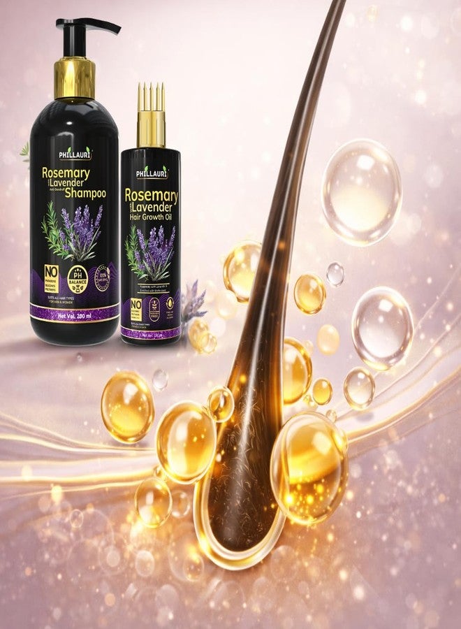 Phillauri مجموعة زيت وشامبو إكليل الجبل للعناية اليومية بالشعر | روتين شعر ناعم وسهل التصفيف | مناسب لجميع أنواع الشعر، للرجال والنساء - Image 5