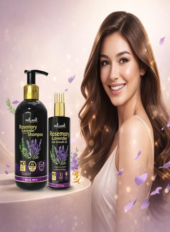 Phillauri مجموعة زيت وشامبو إكليل الجبل للعناية اليومية بالشعر | روتين شعر ناعم وسهل التصفيف | مناسب لجميع أنواع الشعر، للرجال والنساء - Image 4