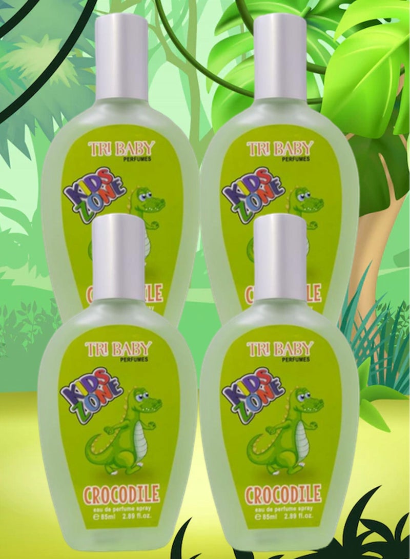 تي أر آي 4 قطع عطر التمساح للأطفال 85 مل EDP - Image 1