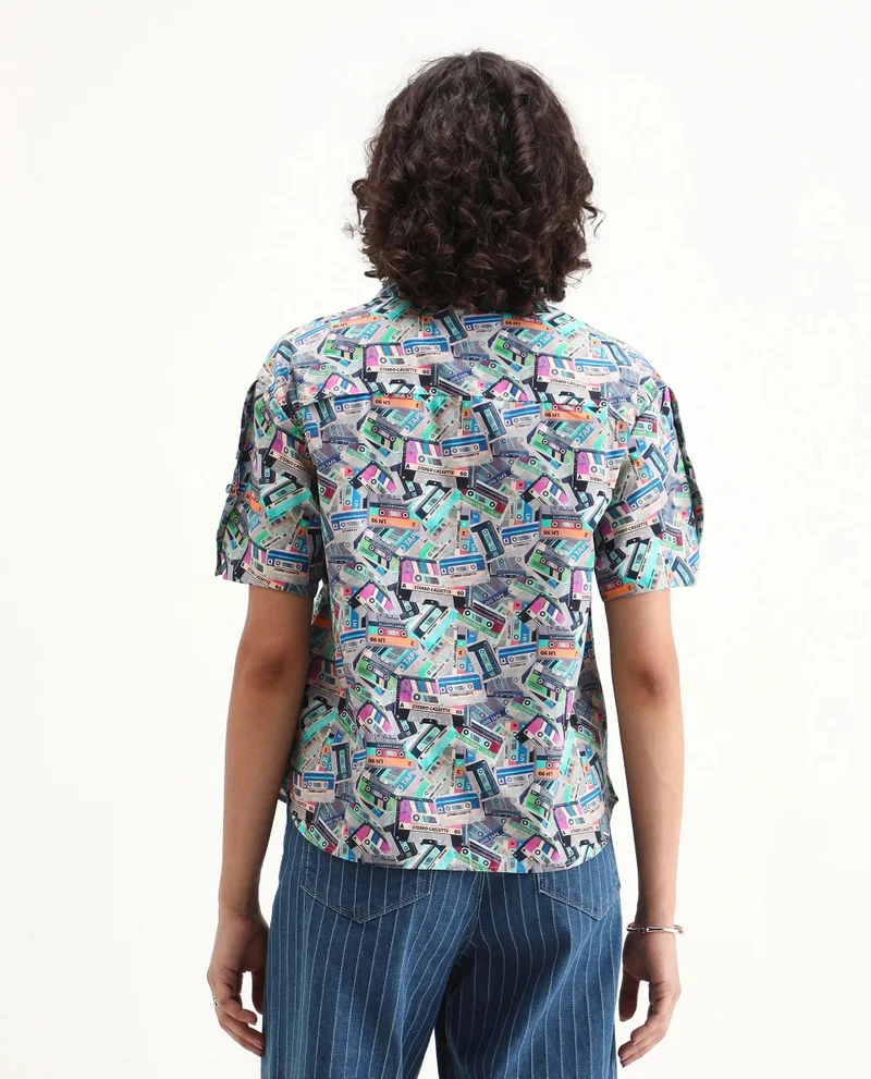 Rareism Women's Regular Fit Printed Shirt