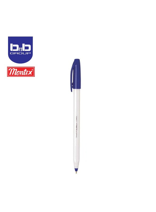 montex Trimore Ballpen Pearl Body 10Pcs, Smooth Ball Pens, School Office Home Use. - Image 3