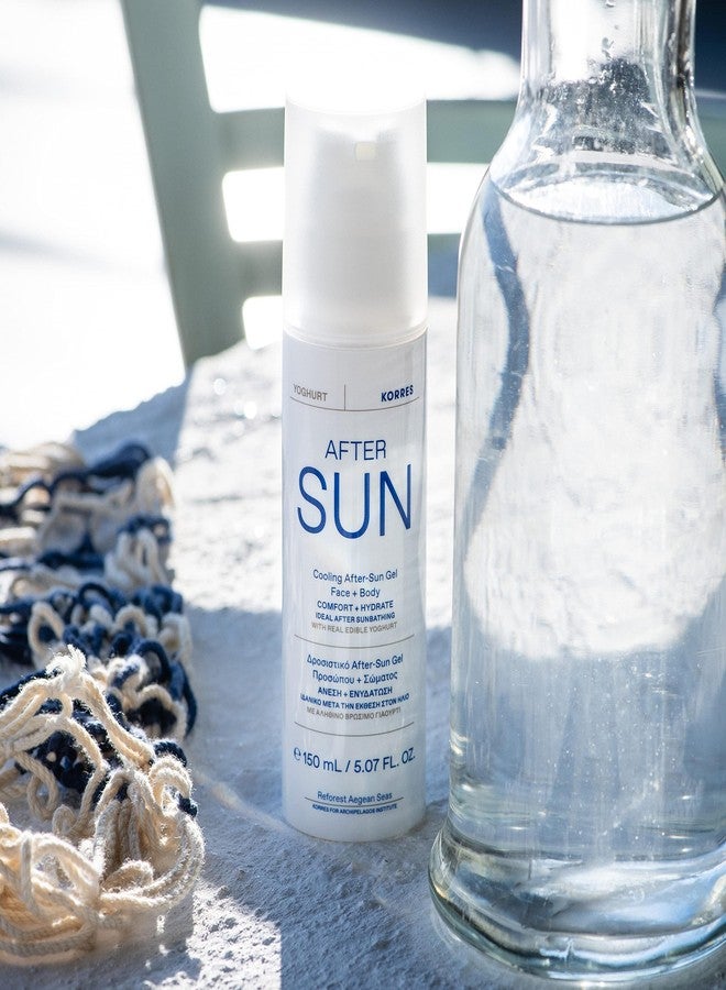 KORRES Greek Yoghurt Cooling After Sun Gel for Face and Body, Lightweight Hydrating Cream Gel Moisturizer with Natural Proteins & Vitamins for Sun Exposed or Dry Skin, Sunburn Relief, 5.07 Fl Oz - Image 2