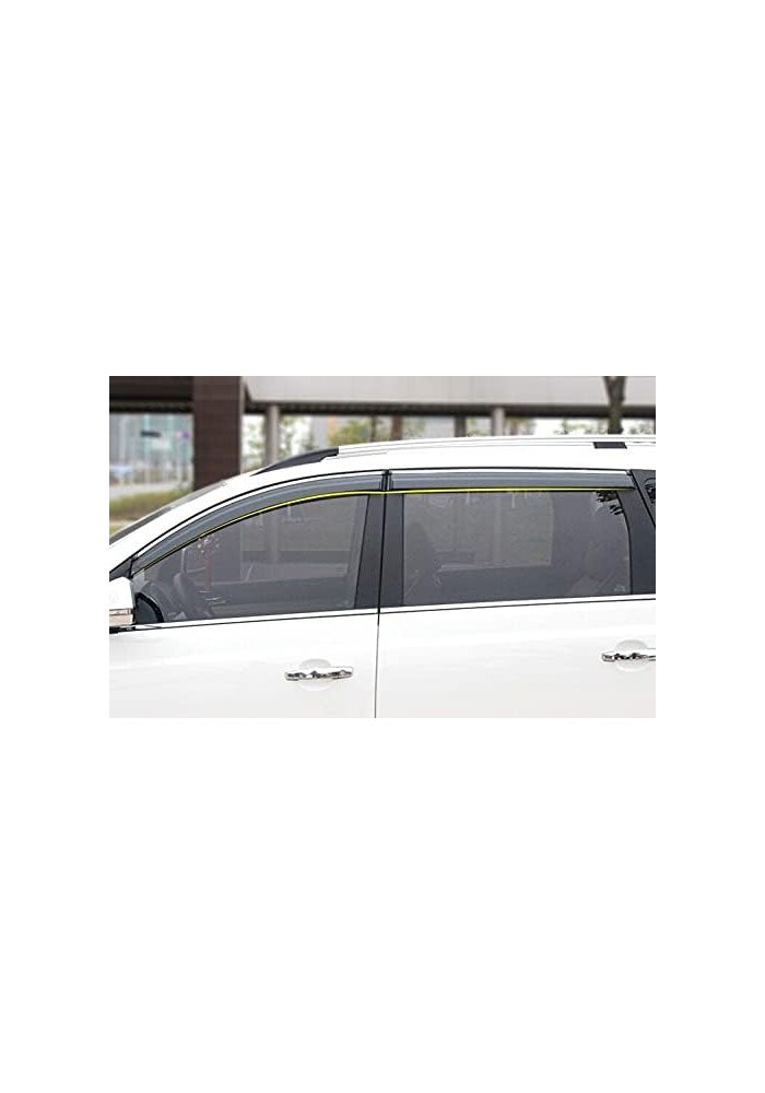 DEMULAX Window Sun Rain Guard Deflector for Nissan Tiida Pulsar - Image 3
