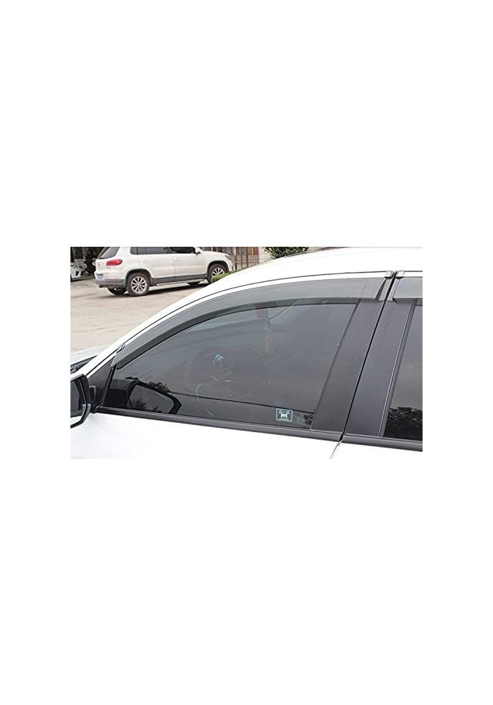 DEMULAX Window Sun Rain Guard Deflector for Nissan Tiida Pulsar - Image 4