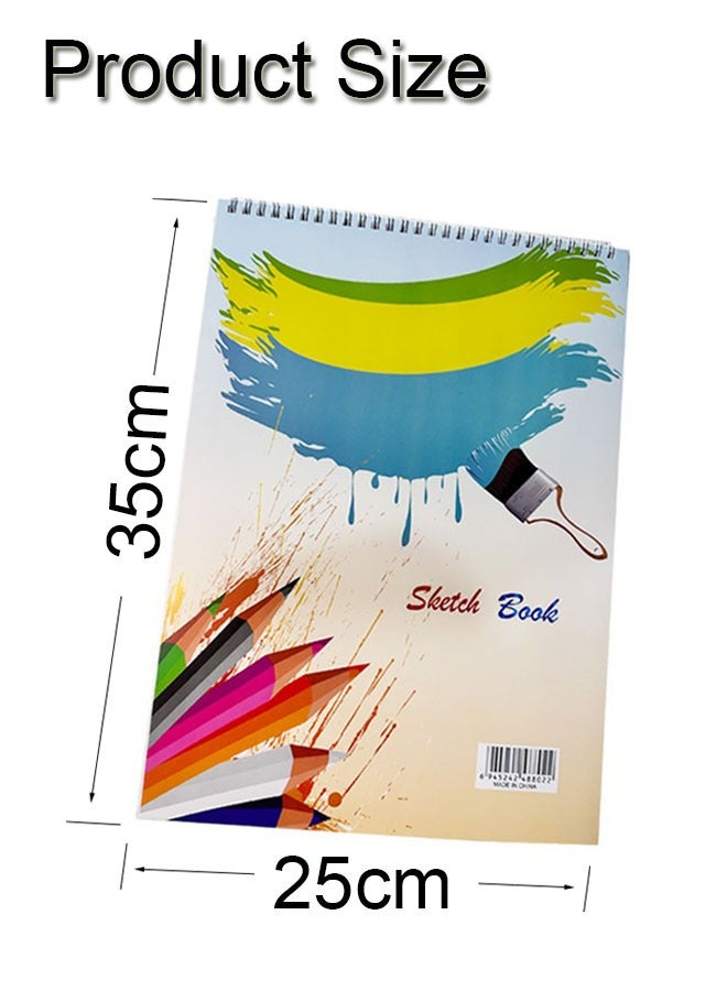 GBQ B4(25*35cm)Sketchbook 50 Sheets/Book Sketchbook Spiral Bound Hardcover Art Book - Image 2