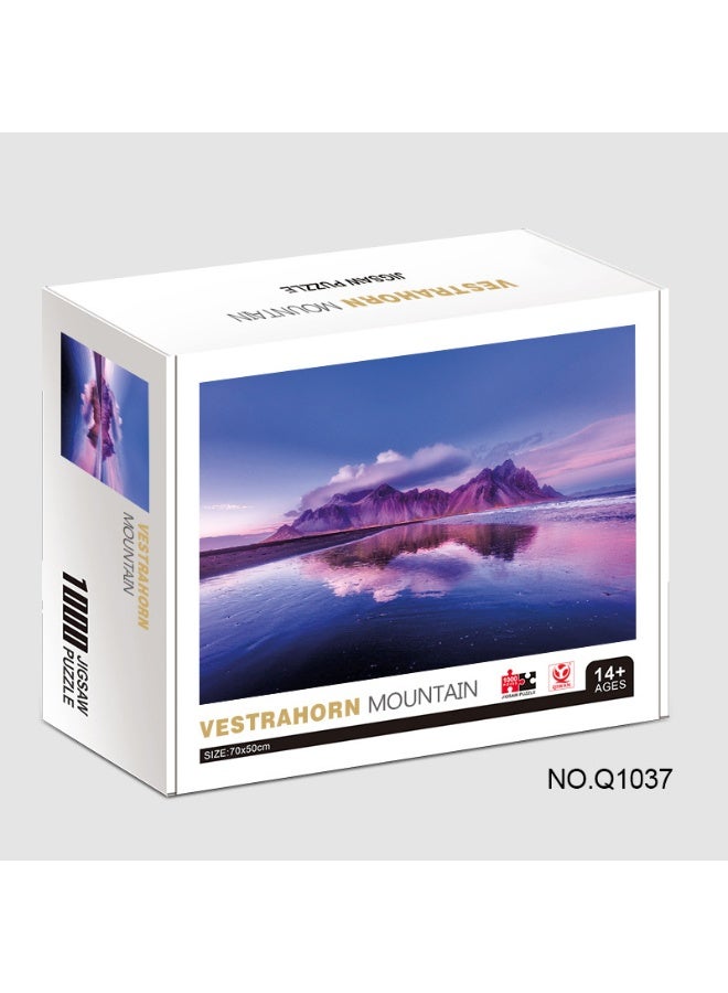 1000-Piece Puzzle of Colorful Landscape Oil Painting - Image 1