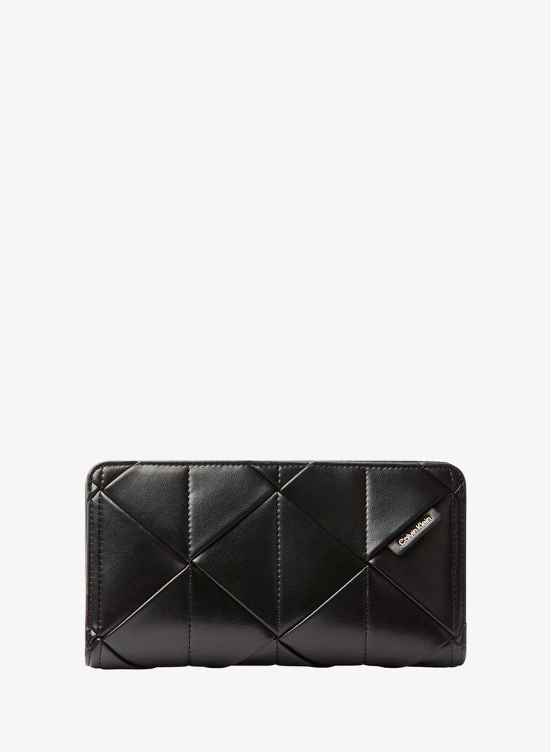 CALVIN KLEIN Patchwork Logo Passport Wallet - Image 1