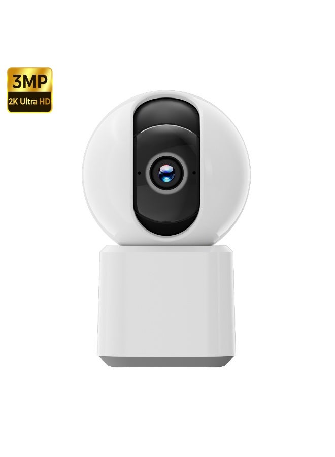 2K Indoor Surveillance Camera WiFi 5G/2.4G Home Surveillance Cameras 360° Pan & Tilt 2-Way Audio Night Vision Pet Dog Smart Camera Security Cameras White - Image 1