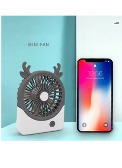 DIGI CORE Portable Fan Animal Shaped Cute Mini Fan Low Noise Fan USB Rechargeable Small Desk Fan Personal Fan For Desk Office, Home, Outdoor  - Image 2