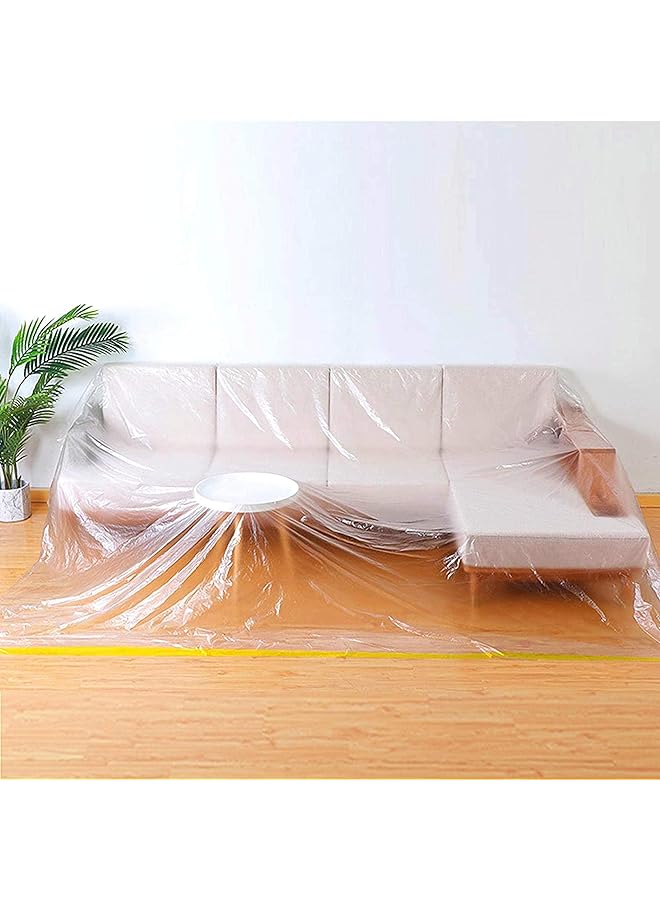 erorex Plastic Sofa Couch Cover Waterproof And Dustproof Plastic Sofa Storage Cover Sofa Bed Couch Furniture Protector Cover Shelter For Moving Protection And Long Term Storage 240Cm * 20M 1 - Image 1