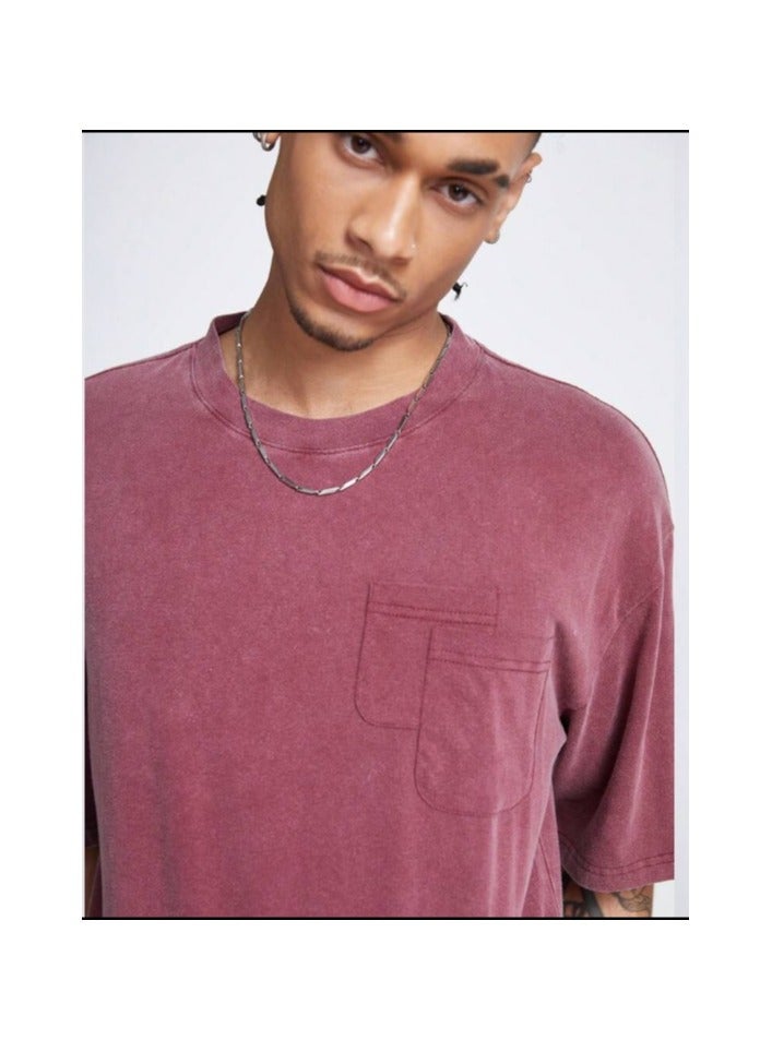 Shein Men's Loose Fit Snowflake Fried T-Shirt With Round Neckline, Suitable For Summer - Image 3