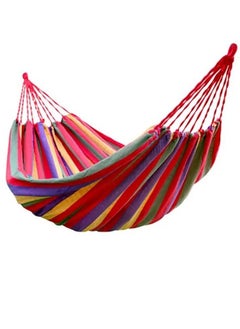 Camping Swing Canvas Stripe Hang Bed Hammock Red/