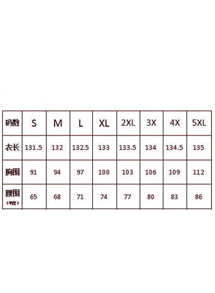 NIBEMINENT Women's Dress Printed Large Skirt Elegant Chiffon Floral Fitted Long Dress - Image 2