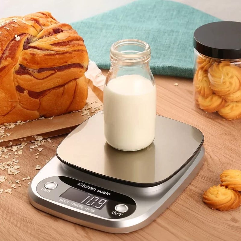 GADGETRONICS GADGETRONICS Digital Kitchen Weight Scale Food Weight Machine For Health Fitness Home Baking Cooking 10 Kgs 1 Year Warranty Batteries Included Black - Image 2